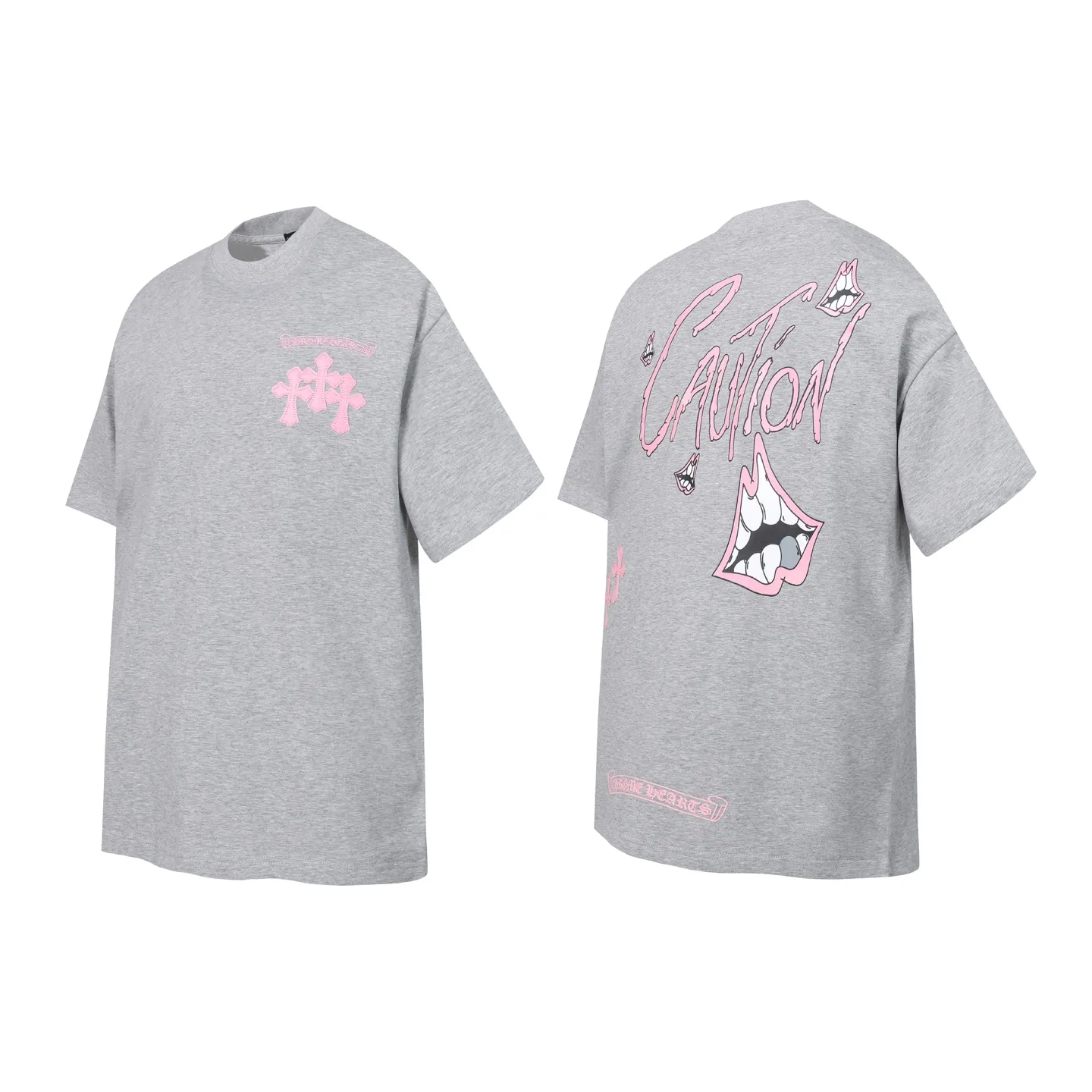 P160 Chrome Hearts CH Chrome Hearts Heavy Industry lip graffiti leather cross ✝️Short-sleeved T-shirt Use imported Tajima machine embroidery Correctly configured Black 2025 Chrome Hearts nylon bag authentic packaging 260 grams of custom-dyed double yarn cotton Large version Loose and stylish Differentiation from low version slim and long version The upper body pulls the hips 100% commitment: top quality Do not make fast food The highest version on the market Top quality - different from the ordinary versions on the market If you care about quality, you should also respect the price. Absolutely 0 after-sales service and 0 return rate so far. It’s hard not to love the style - 260g custom-dyed double yarn fabric - Correct high-density main mark, washed tag, hand-sewn